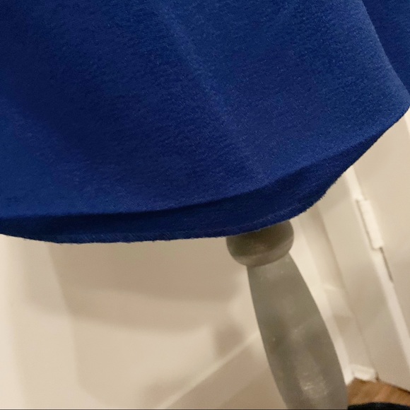 Blue Pleated fit & flare dress w zip back - Picture 8 of 13